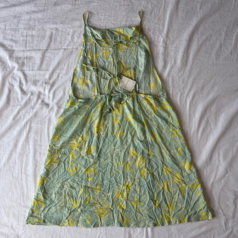 Intimately Free People In Control Sage Combo Floral Slip Dress M NWT - Picture 4 of 10